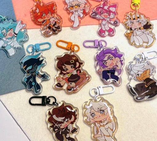 7cm Epoxy Keychains - TBHX