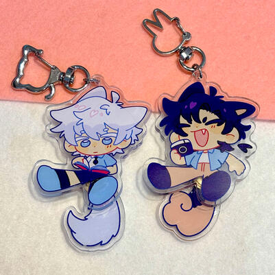 63mm Tail Wag Keychain - Link Click